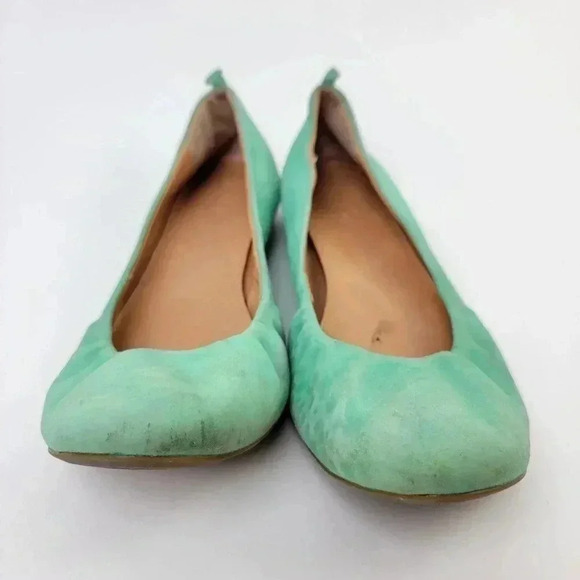 J. Crew Cece Green Suede Ballet Flats - 9.5 - Picture 6 of 10